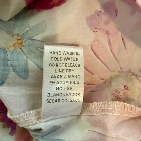 Entro Penny Floral Tie-Neck Blouse XL - Picture 10 of 10